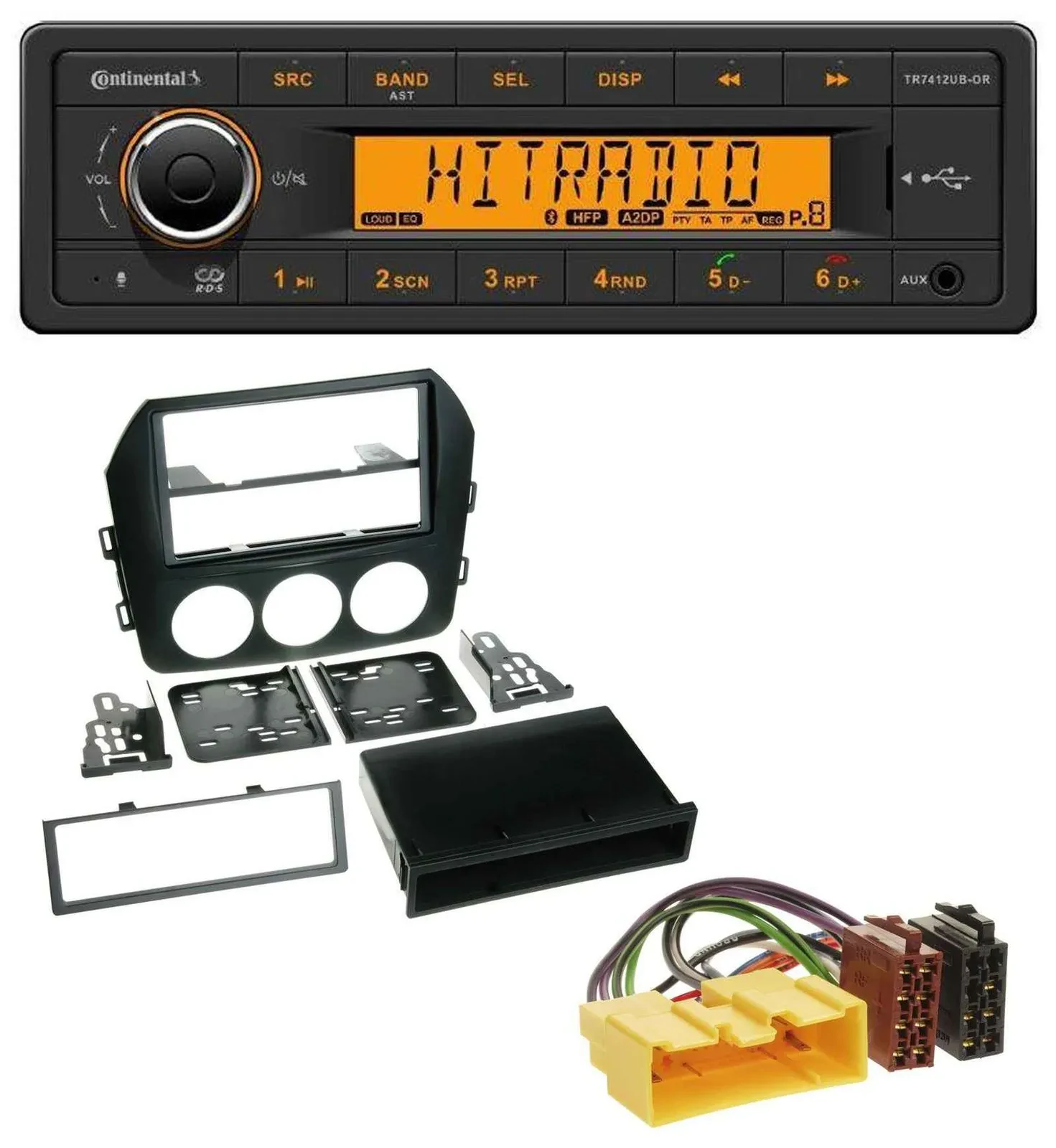 Continental MP3 Bluetooth AUX USB Autoradio für Mazda MX-5 (ab 2008)