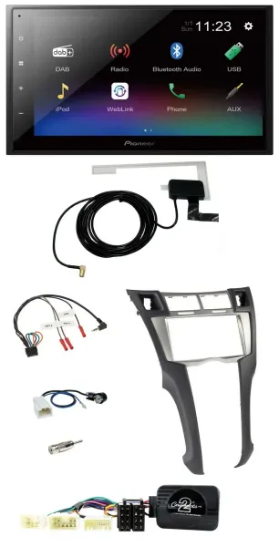 Pioneer DAB Lenkrad Bluetooth 2DIN USB Autoradio für Toyota Yaris 2006-2011