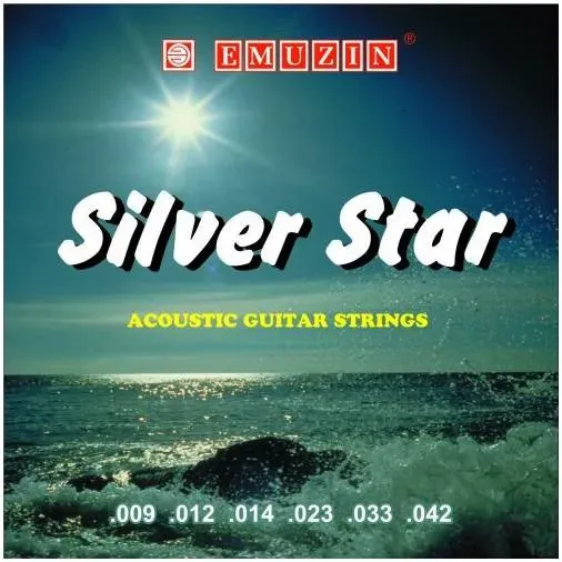 Струны для акустической гитары Emuzin 6СС-02 Silver Star 9-42