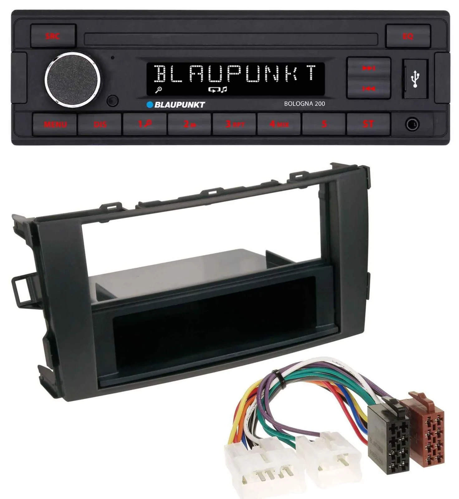 Blaupunkt MP3 AUX USB 1DIN Autoradio für Toyota Auris (ab 2007)