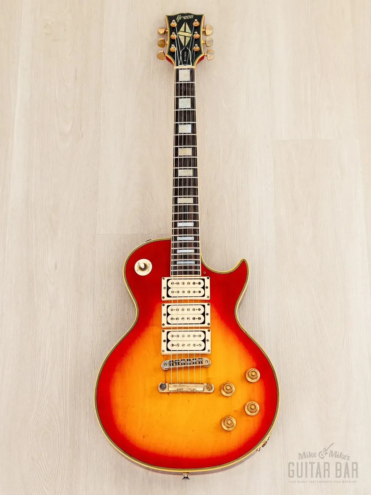 Электрогитара Greco EG800 Custom HHH Cherry Sunburst w/gigbag Japan 1978