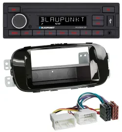Blaupunkt MP3 AUX USB 1DIN Autoradio für Kia Soul PS ab 14 piano-schwarz