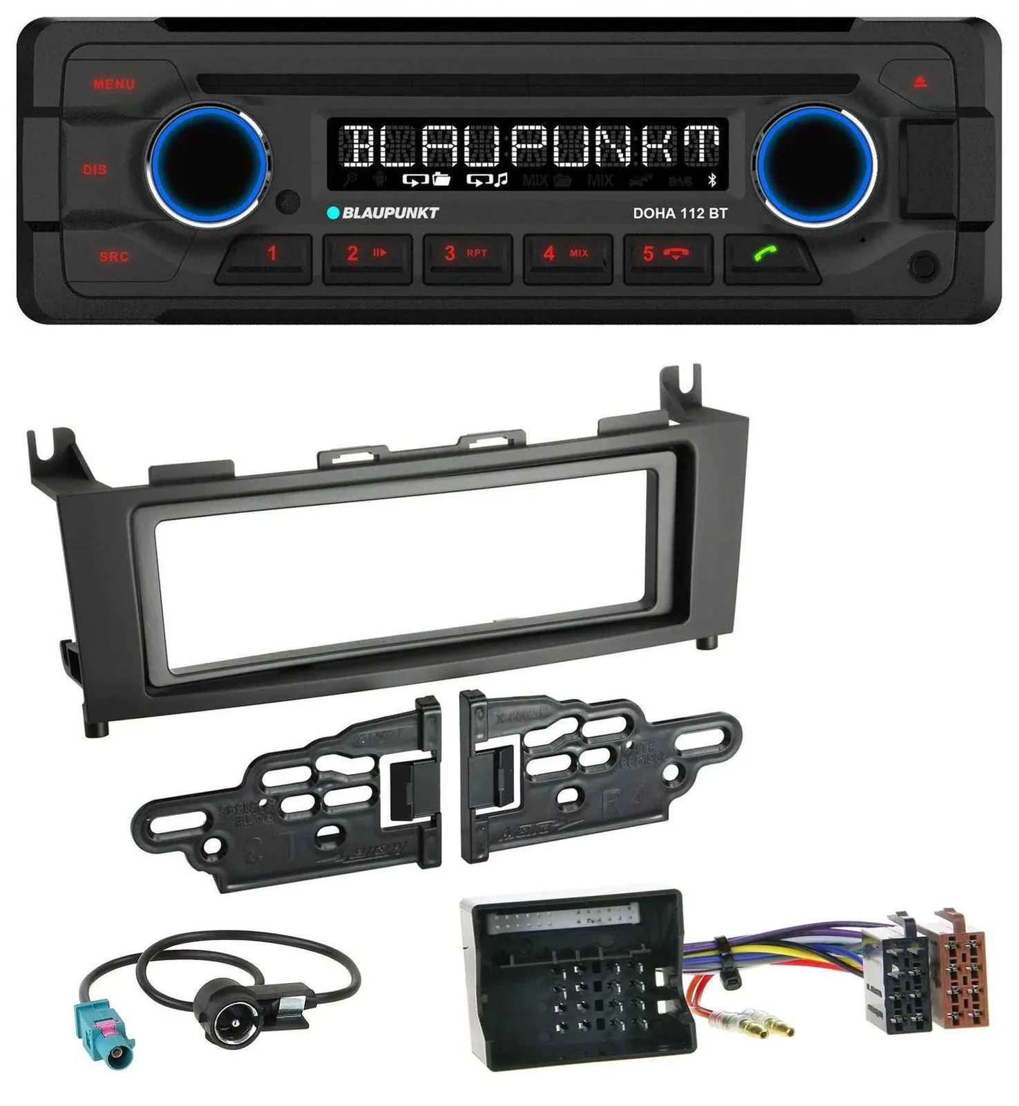 Blaupunkt AUX MP3 CD Bluetooth USB Autoradio für Mercedes GLK (2008-2012)