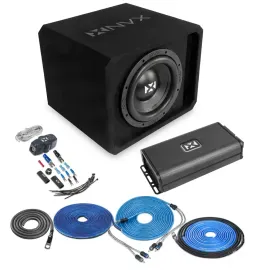 Сабвуферный комплект NVX NE121P_NBASSPACKAGEKIT 12" фазоинверторный, с усилителем и комплектом проводов (набор)