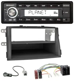 Continental USB 1DIN AUX DAB MP3 Autoradio für Kia Sorento II (XM, 2009-2012)