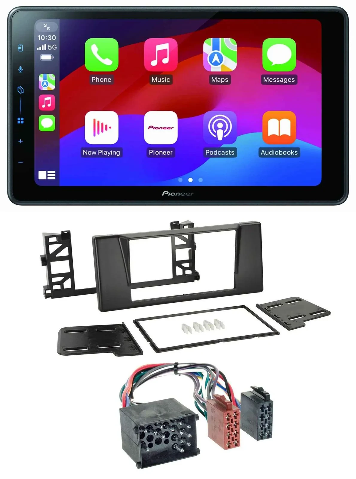 Pioneer Bluetooth 2DIN USB MP3 DAB Autoradio für BMW 5er (E39) X5 Rundpin