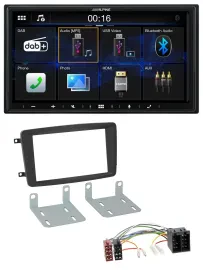 Alpine Bluetooth 2DIN MP3 DAB USB Autoradio für Mercedes C W203 2000-2004