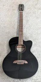 Alvarez ABT60CE-8BK 8-String Baritone Black Acoustic Electric Guitar, B-Stock