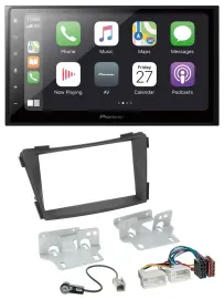 Автомагнитола Pioneer 2DIN, Bluetooth, DAB, USB, MP3, для Hyundai i40 (VF, с 2011), черный