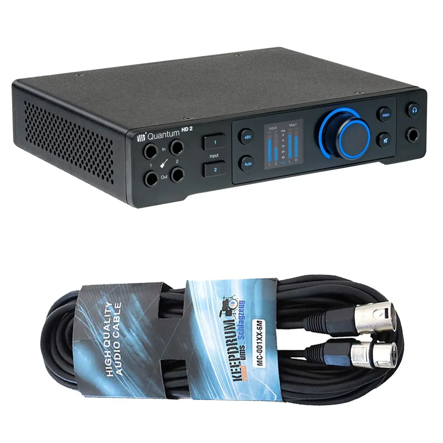 Аудиоинтерфейс PreSonus Quantum HD2 USB-C с кабелем