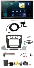 Pioneer 2DIN DAB USB Lenkrad Bluetooth Autoradio für BMW 1er Aktiv man. Klima E8