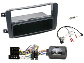 Einbauset Lenkradadapter DIN Autoradio für Mercedes C W203 2000-2004 Lenkradsteu