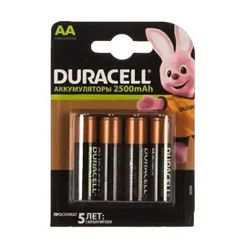 Элемент питания Duracell HR6 4BL Ni-MH 2500mAh AA (4 штуки)