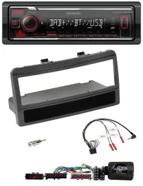 Kenwood Lenkrad Bluetooth USB DAB Autoradio für Ford Mondeo 00-02 schwarz Ablage