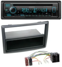 Kenwood Bluetooth DAB CD MP3 USB Autoradio für Renault Megane Scenic ab 07 schwa