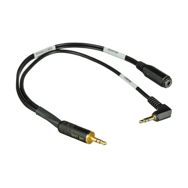 Whirlwind WHH4NL 3.5 MON 1' Line-to-Microphone Attenuator Cable, HDSLR Cameras