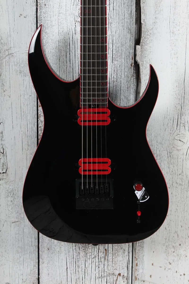Schecter Sunset-6 EverTune Red Dawn Solid Body Electric Guitar Gloss Black