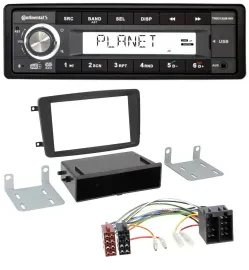 Автомагнитола Continental 1DIN, USB, AUX, DAB, MP3, для Mercedes C‑Class/CLK/Vito/Viano