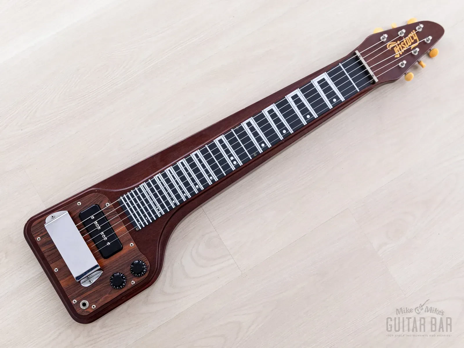 1990s History HS-RS Lap Steel, Mahogany w/ P-90 & Case, Japan Fujigen