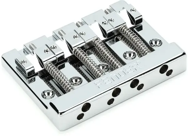 Бридж для бас-гитары Fender HiMass 4-String Bass Bridge Assembly Brass Saddles Chrome