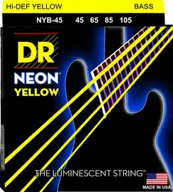 Струны для бас-гитары DR Strings Neon NYB-45 45-105