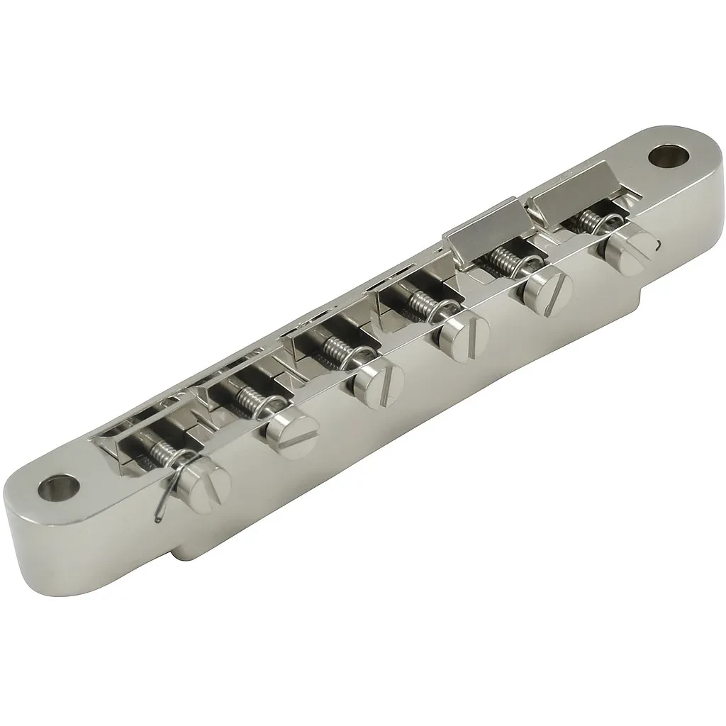 Бридж для электрогитары Gibson Advanced Plating ABR-1 Wired, латунные седла с покрытием, никель