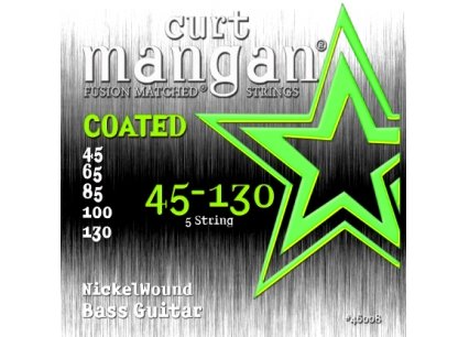 Струны для 5-струнной бас-гитары Curt Mangan Coated 45-130