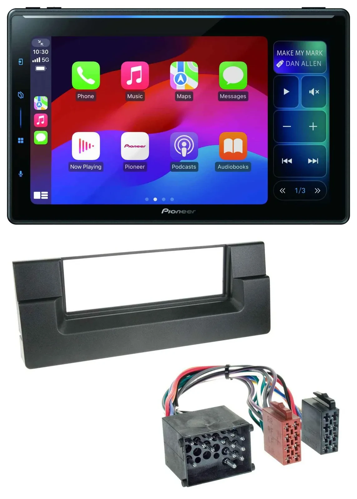 Pioneer Bluetooth DAB MP3 USB Autoradio für BMW 5er (E39) X5 (E53) Rundpin