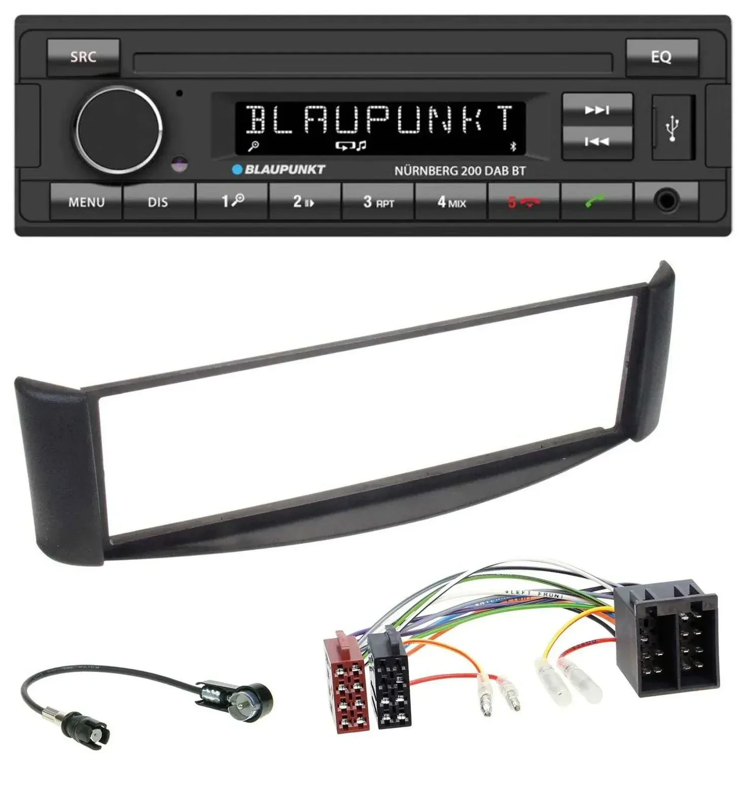 Blaupunkt USB DAB MP3 Bluetooth Autoradio für Smart ForTwo (1998-2007)