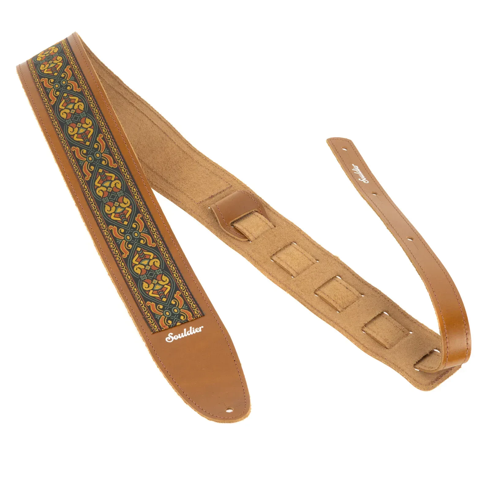 Ремень для гитары Souldier TGS0251RS02RS Torpedo Braveheart Brown on Russet