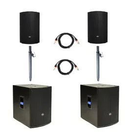 Audio Discovery 12A 15AS DSP Set Aktive Lautsprecher Bassbox 400W RMS 1600W Peak