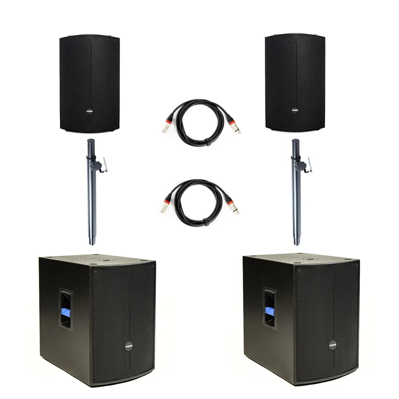 PA система Fame Audio Discovery 12A/15AS DSP (набор) активная 400W RMS, 1600W Peak