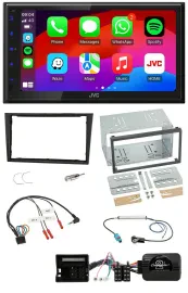 JVC Bluetooth USB Lenkrad 2DIN DAB Autoradio für Opel Corsa D 2006-2008 stealth