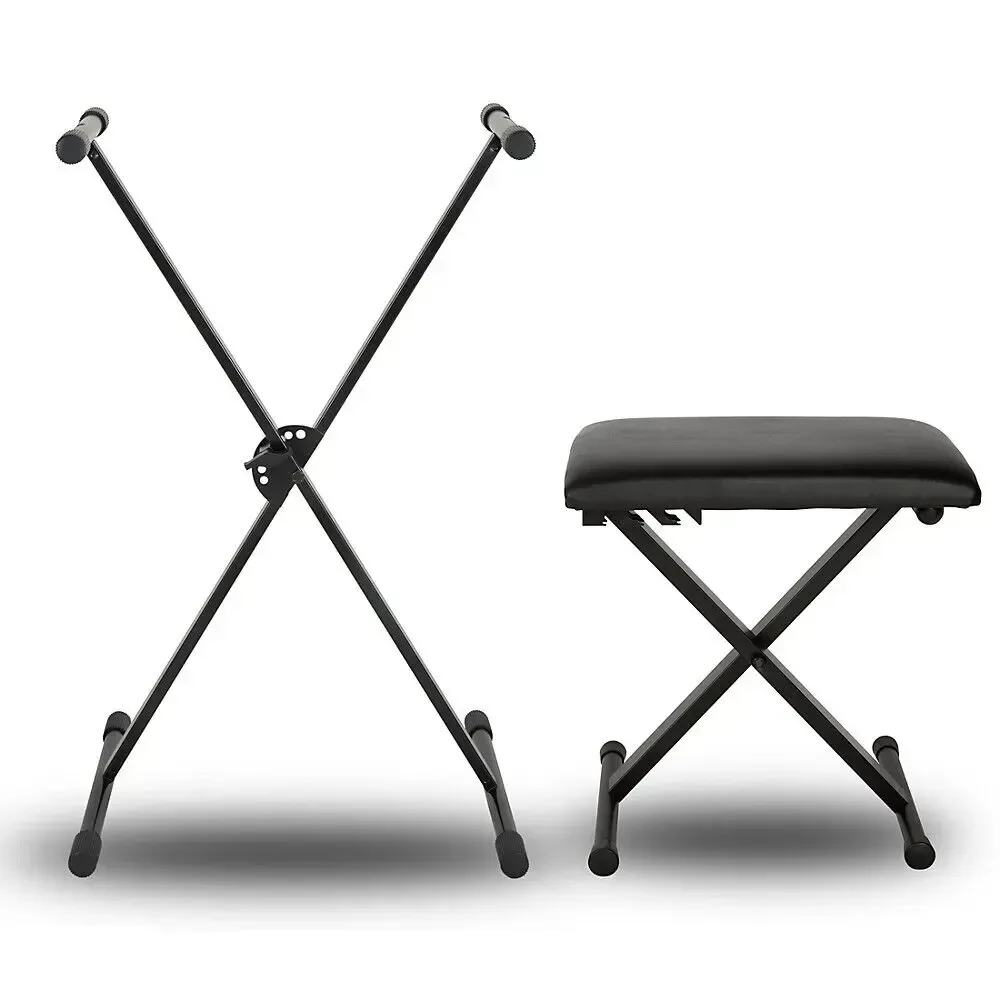 Стойка для клавишных Musician's Gear KBX1 (набор) с мягкой скамьёй, X-образная, одинарная