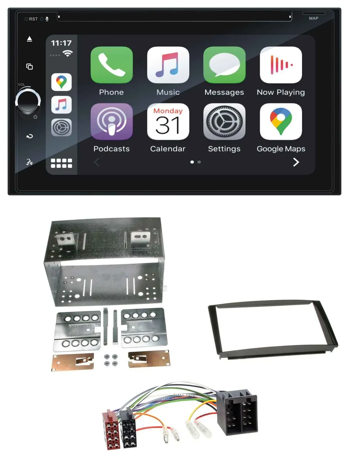 Blaupunkt 2DIN Bluetooth DAB USB DVD MP3 Autoradio für Kia Ceed 01-09 proCeed 08