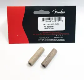 Genuine Fender Walnut Bi-Flex Truss Rod Wooden Dowels Cavity Plugs (Set of 2)