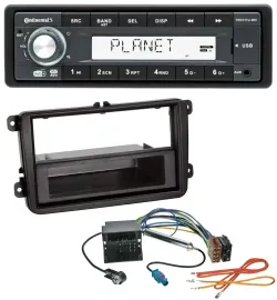 Continental MP3 AUX USB DAB 1DIN Autoradio für VW Passat 05-10 Polo 09-14 Sciroc
