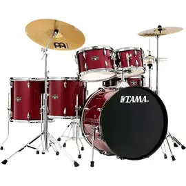 Ударная установка акустическая TAMA Imperialstar 6-Piece Complete Drum Set Meinl Cymbals 22" Bass Candy Apple