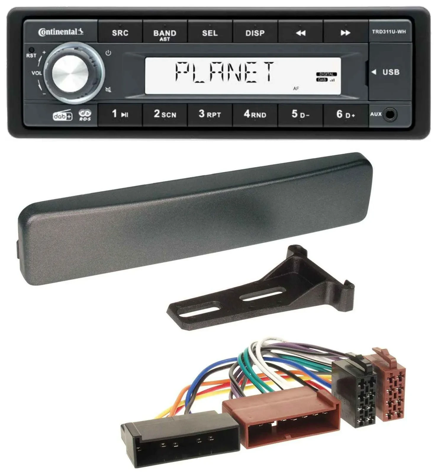 Continental MP3 AUX USB DAB 1DIN Autoradio für Ford Cougar Fiesta Mondeo Focus P