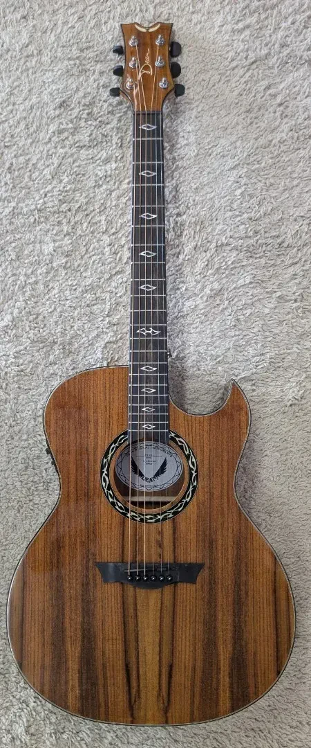 Dean Exhibition Koa top Thin Mahogany Body Acoustic-Electric Guitar - B stock