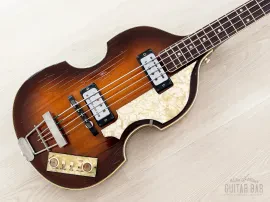 1965 Hofner 500/1 Violin Bass Vintage Beatle Bass w/ Staple Pickups & Case