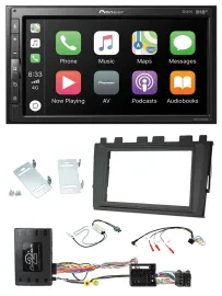 Автомагнитола Pioneer 2DIN, DAB, Bluetooth, USB для VW Polo (с 2018), поддержка управления с рулевого колеса