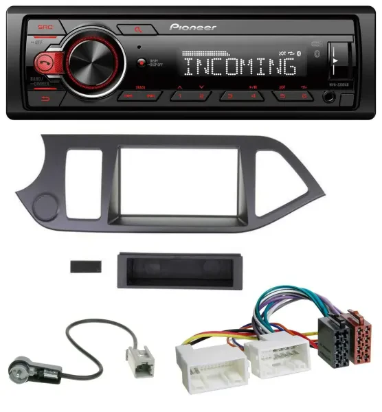 Pioneer Bluetooth USB DAB MP3 Autoradio für Kia Picanto ab 2011 ohne Start-Stop