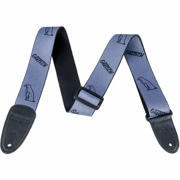 Ремень для гитары Gretsch Gray Penguins Strap Black