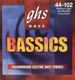 Струны для бас гитары GHS ML6000 Bassics 44-102