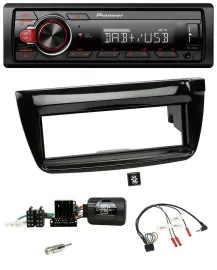 Pioneer MP3 1DIN DAB USB Lenkrad Autoradio für Fiat Doblo 2012-2015 piano