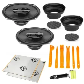 Hertz CX 690 200W RMS 6x9" 3-Way Coaxial Car Speakers with Accessories