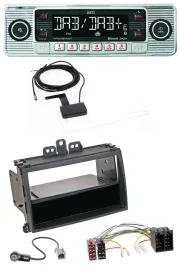 Dietz Bluetooth USB MP3 DAB Autoradio für Hyundai i20 08-11 Rubber-Touch Ablagef