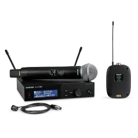 Shure SLXD124+/85M Digital Wireless Handheld/Lavalier Microphone System Band G57