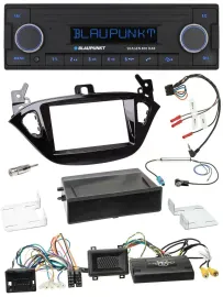 Автомагнитола для Opel Adam/Corsa E Blaupunkt DAB, USB, Bluetooth, поддержка управления на руле, PDC (с 2013)
